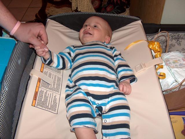 Ahhh a new, clean outfit! (That was the worst blowout we've had so far!)