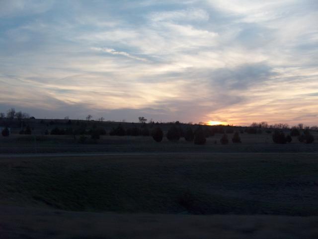 Sunset on the way home