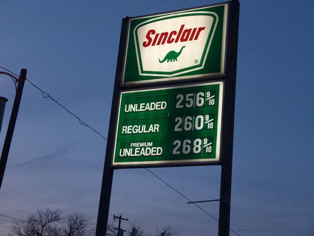 Gas is $2.56 here!