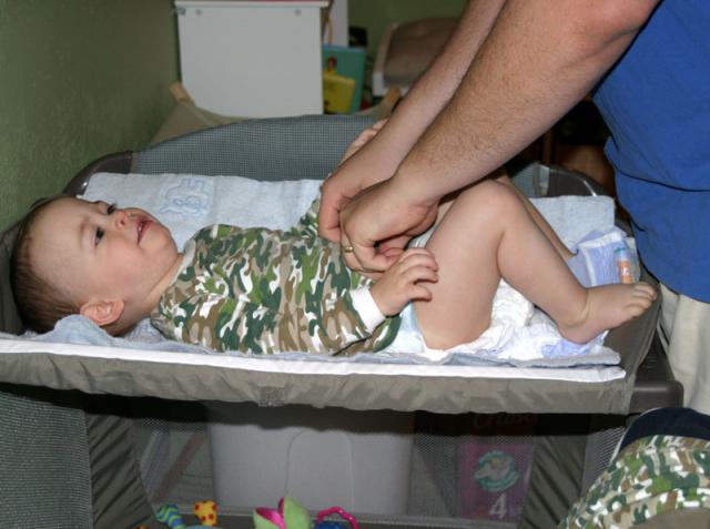 Diaper time!