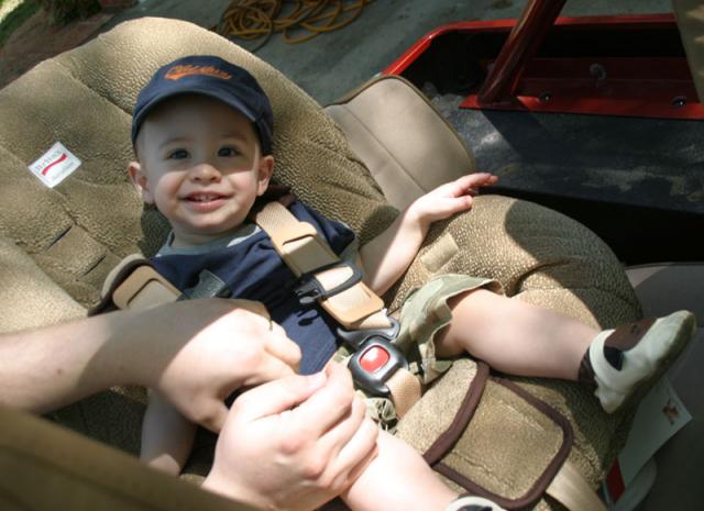 Very excited to be in the Jeep