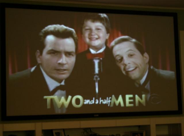 Two and a Half Men -- another repeat, but we watch it, too.