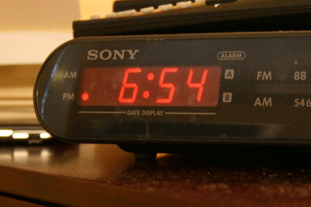 Yes, we know it's early, but he finally sleeps, so we're not messing with it!