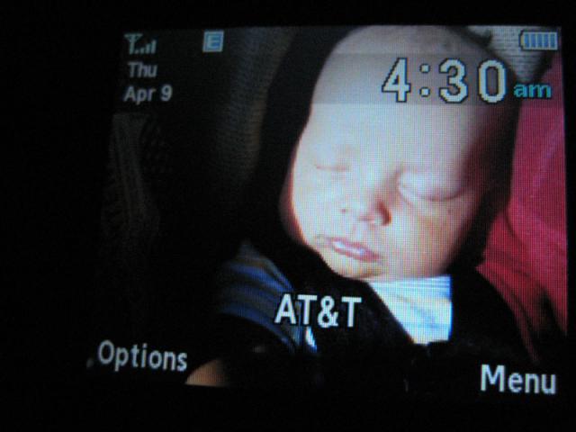 Slept on Mama until 4:30 AM