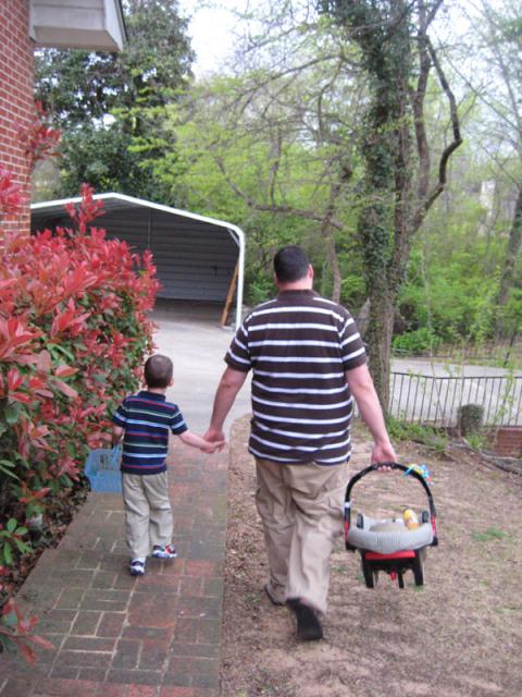 Leaving to take Tyler to school