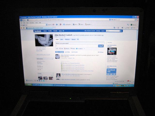 And checking up on everyone on facebook