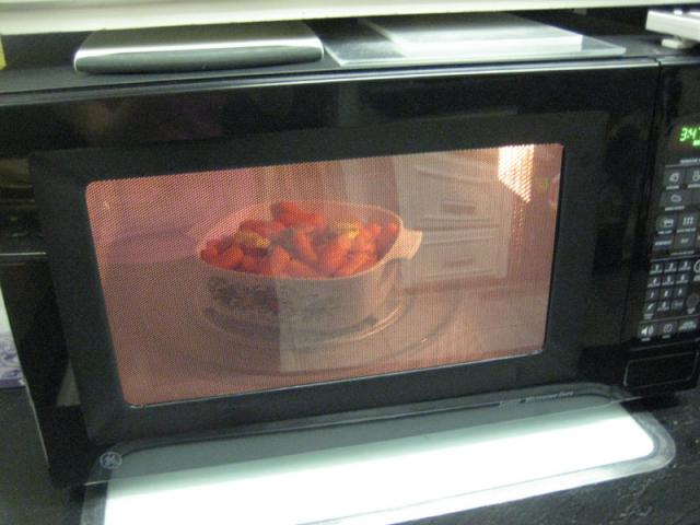 Cooking carrots for Tyler's school Easter lunch