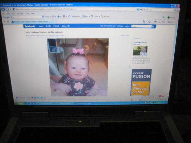 Baby Cate is here! (Hey, thanks for the text, Tiffany!)