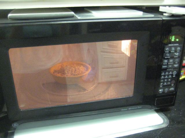 I get to fix a quick bowl of spaghetti during diaper time