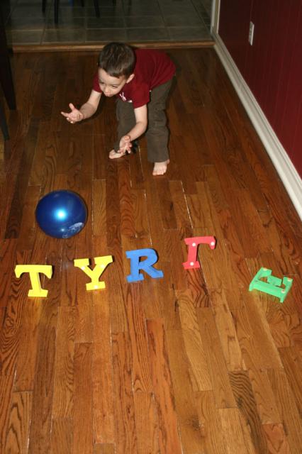 Bowling with letters!