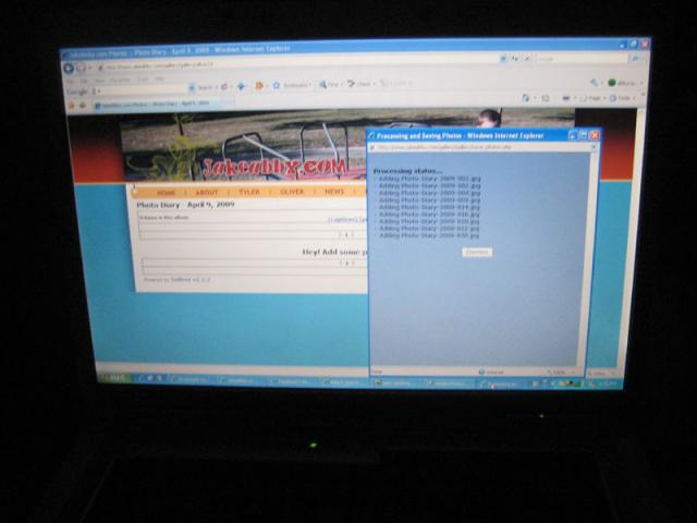 Starting to upload photo diary pictures