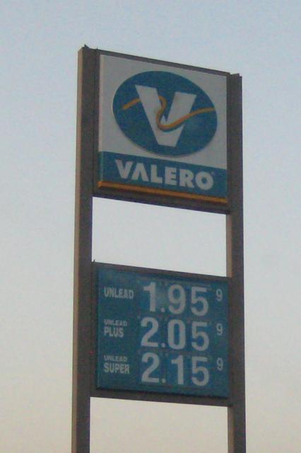 Gas is $1.95 a gallon this year -- a big change from last year!