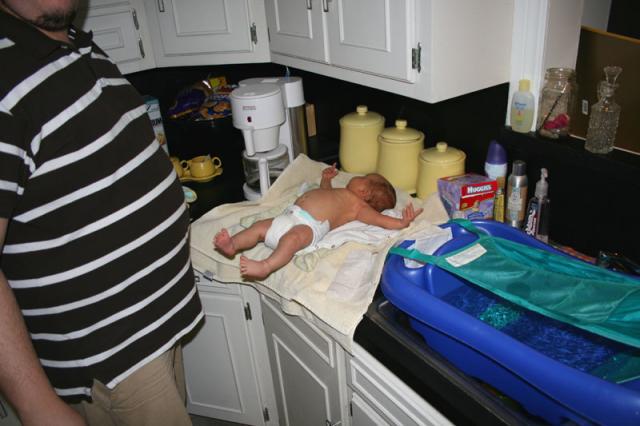 Jake's back for bathtime