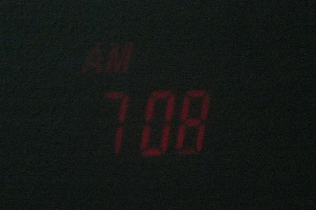 7:08 AM -- Oliver's up for good this time