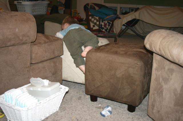 What homemade baby gate?