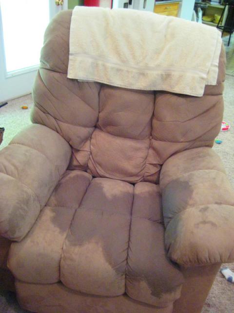 Good thing all our furniture is microfiber!