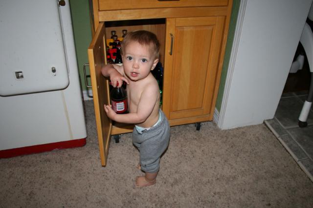 Now I know he's feeling better!