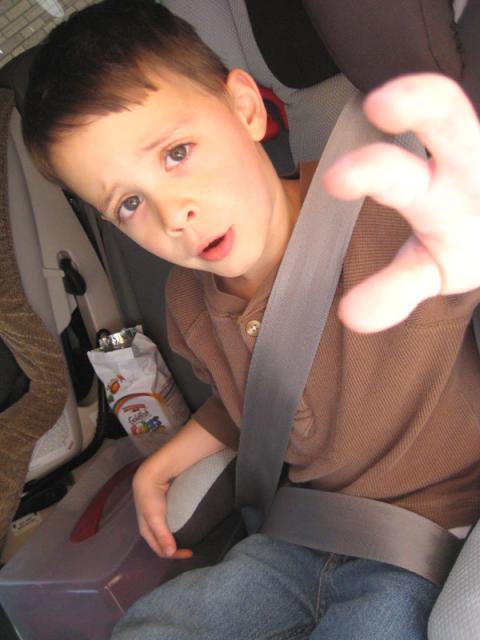 Not liking the camera in his face