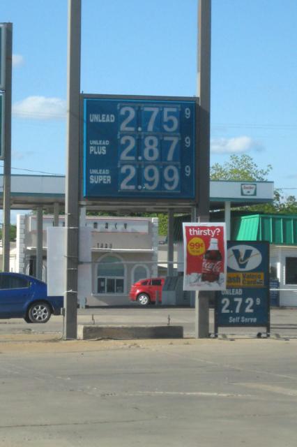 Annual gas price picture: $2.75 per gallon