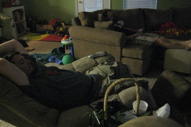 Daniel came over to catch up on Lost