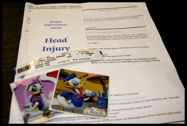 Pic of the Week ~ 11/4/07 (First Head Injury)