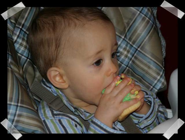 Pic of the Week ~ 12/10/06 (Tyler vs. the cupcake)