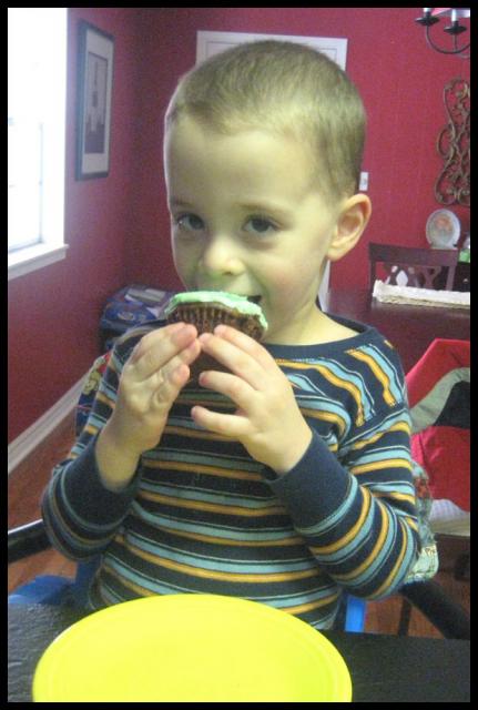 Pic of the Week ~ 12/14/08 (The last leftover birthday cupcake)