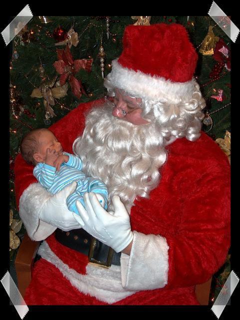 Pic of the Week ~ 12/25/05 (Tyler & Santa Claus)