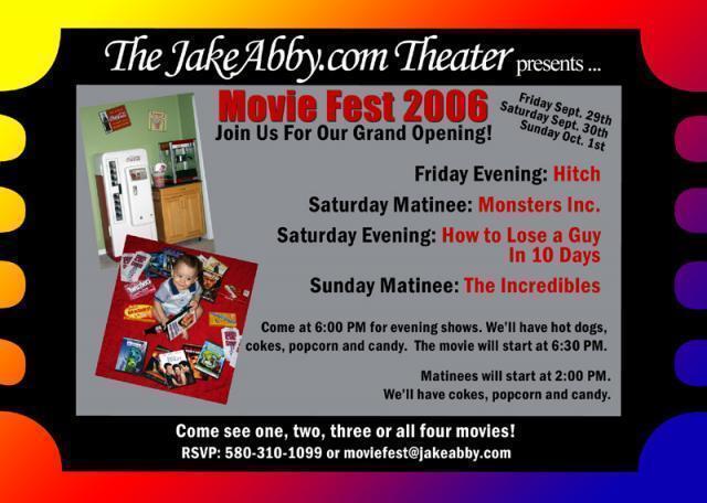 Pic of the Week ~ 9/24/06 (Movie Fest 2006 Invitation)