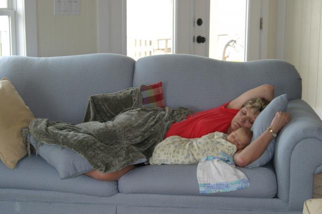 Gammy & Tyler napping (the flash didn't even wake them up!)