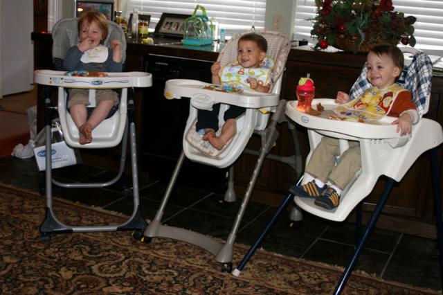 Giggling times three