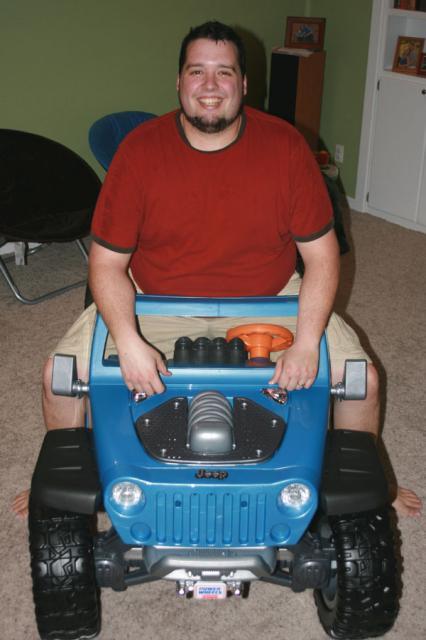 Daddy should stick to his own Jeep