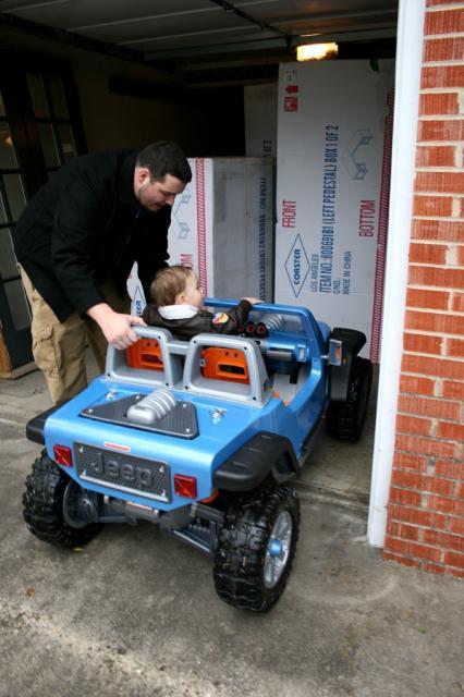 His own spot in the garage