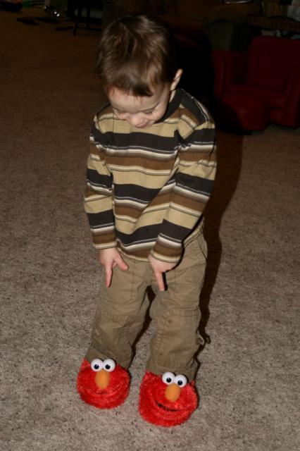 Elmo on my feet!