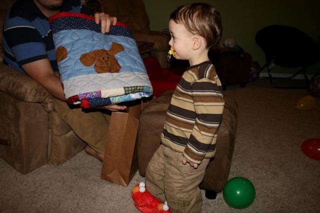 Thanks for the quilt, Aunt Janet!