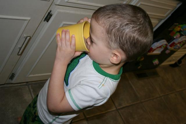 Birthday coffee (mostly milk)