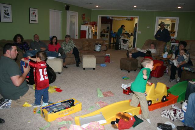 Done with presents, back to partying!