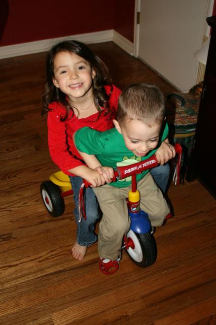A tricycle built for two!
