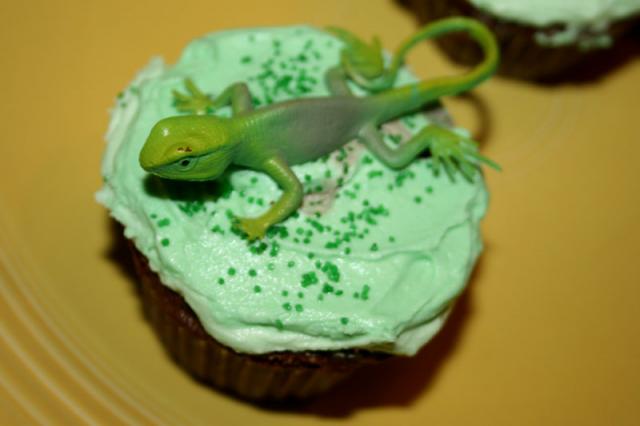 Coco forgot her cupcake!