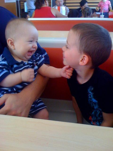 Happy as long as we're not in the car