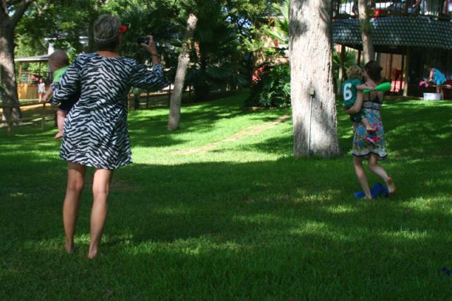 Jackson wasn't into running, so Jenna did the running for him