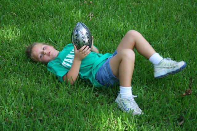 Charli wanted to play football, but there were no takers