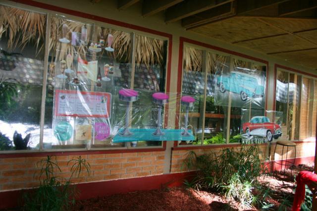 '50s diner decorations for the sock hop