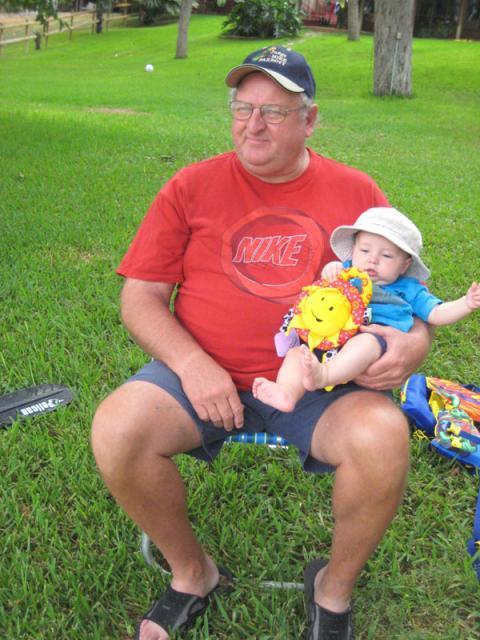 Uncle Mike and Ollie, fast friends