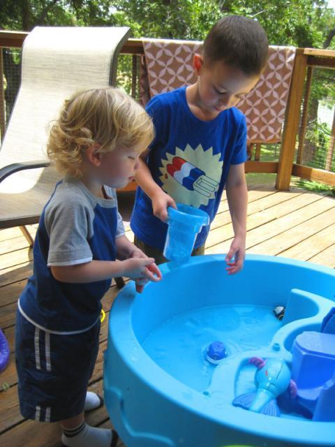 Playing at the water table