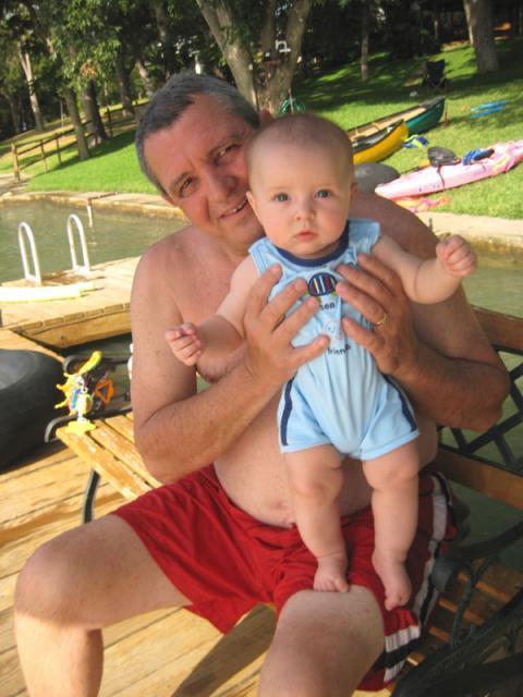 Papa and his littlest buddy