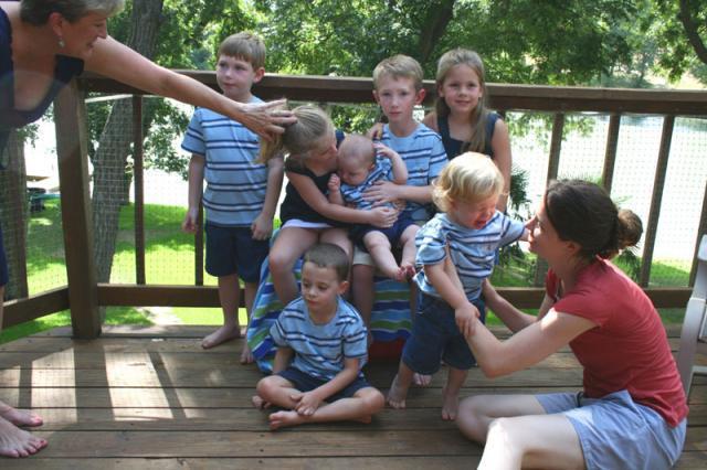 Waited a little too long to try to get a picture with all the kids